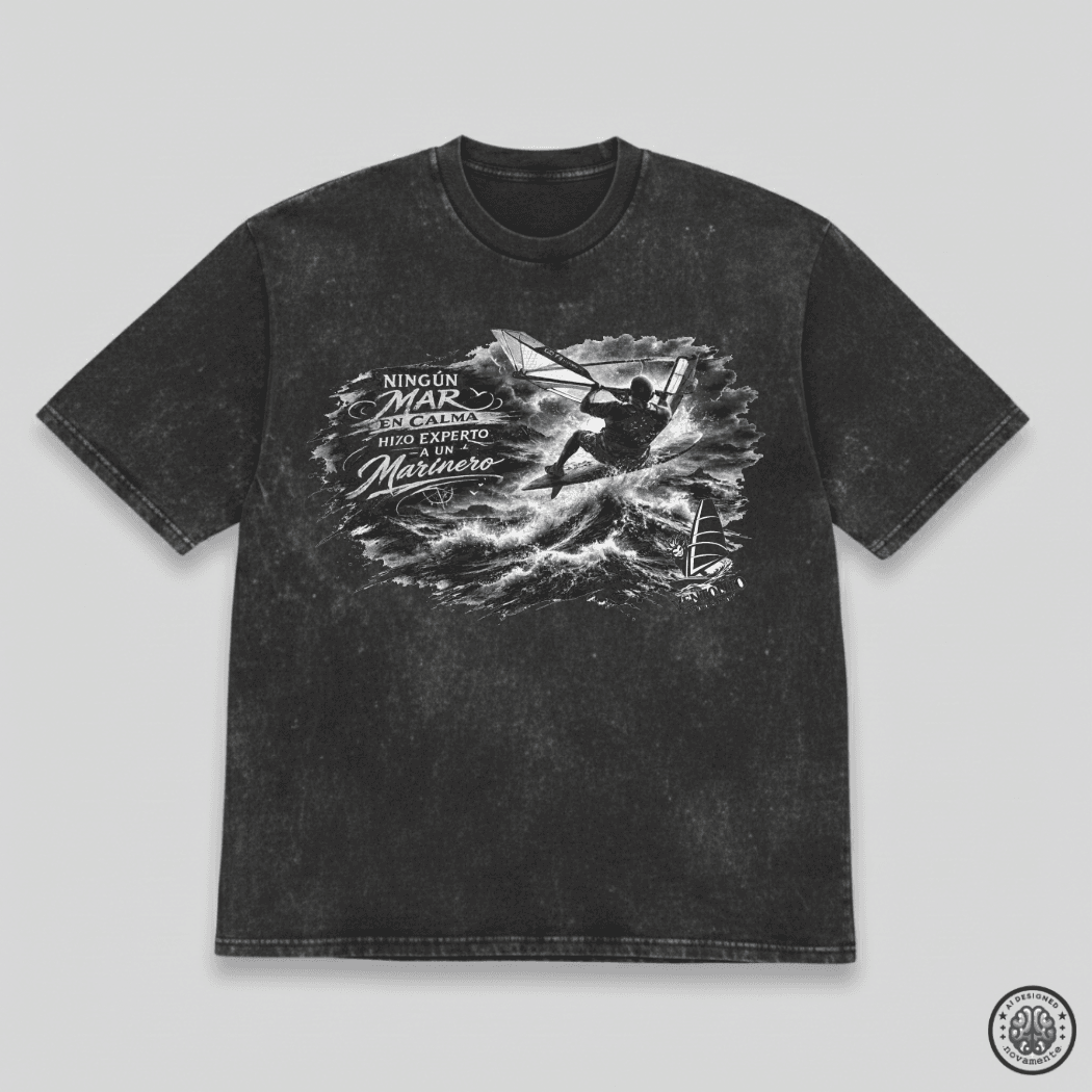 Remera Oversize 'Ningún mar en calma' -