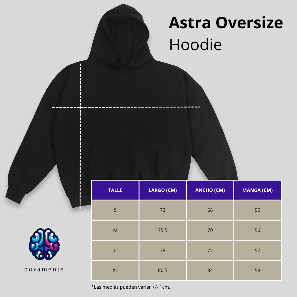 Buzo Hoodie Oversize - Oni Flame — foto
